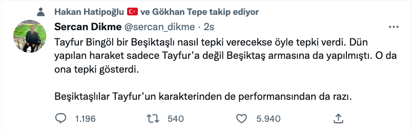 sercan dikme den tayfur bingol un galatasarayli top toplayici cocukla ilgili aciklamasi icin dikkat ceken yorum